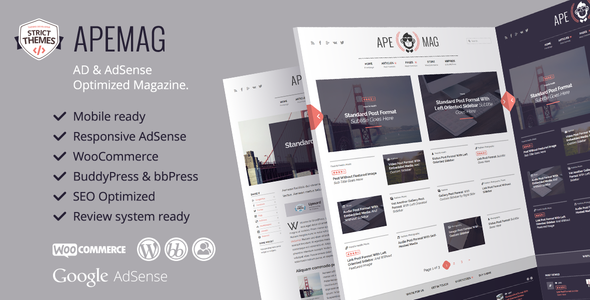 Apemag - Stylish WordPress Theme Magazine with Review System