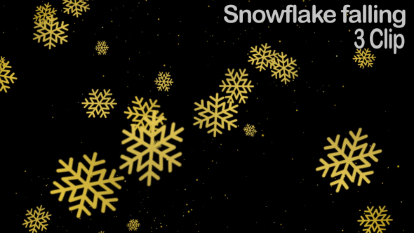 Snowflake Falling Christmas