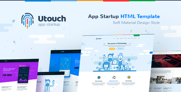 Utouch - szablon HTML do uruchamiania IT, strony docelowej, biznesu, edukacji, produktu, wydarzeń i kursów