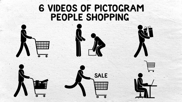 Pictogram People Shopping