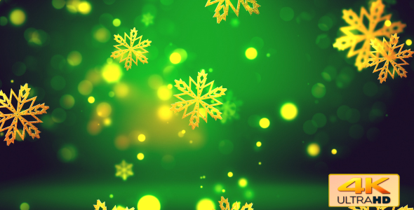 Christmas Gold Snowflakes 2