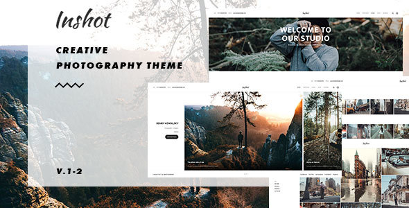 Inshot - Creative Responsive Photography Portfolio WordPress Theme