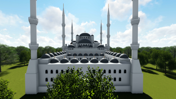 Aerial View of Mosque alt