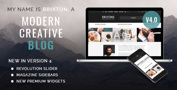 Brixton - A Responsive Wordpress Blog Theme