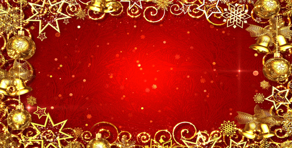 Christmas Background Gold Video Effects Stock Videos