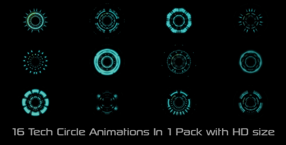 Tech Circle Elements Pack 01