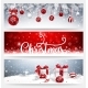 Christmas Banners Set with Balls and Gifts - GraphicRiver Item for Sale