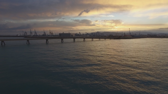 Approaching To Pier at Sunset