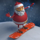 Santa - Christmas Snowboard - VideoHive Item for Sale