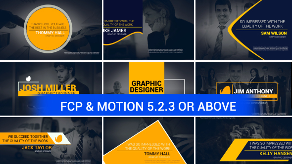 Corporate Titles For FCP X & Apple Motion