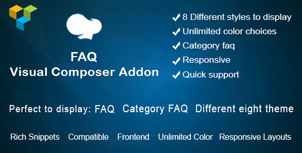 Visual Composer FAQ  element Add on