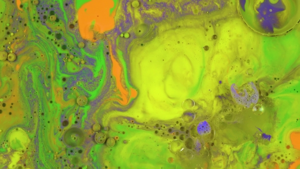 Abstract Background Ink Liquid Paints Mixing Surface. Color Motion