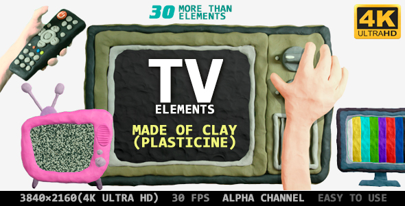 TV Clay Plasticine Pack 4K