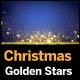 Christmas Golden Stars and Flakes 4K - VideoHive Item for Sale