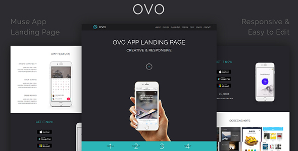 OVO_Muse App Landing Page