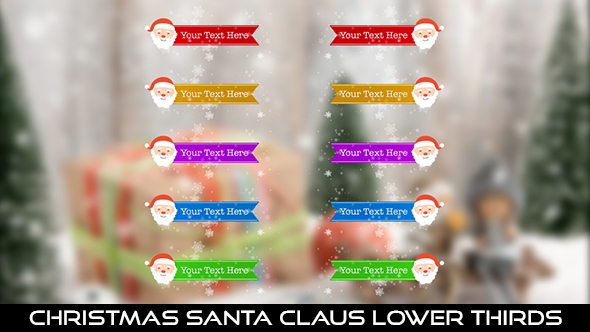 Christmas Santa Claus Lower Thirds