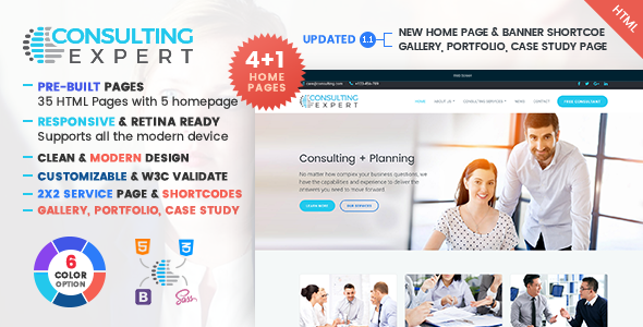 Consulting Expert - Financial & Business HTML Template