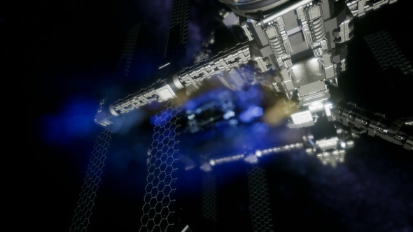 Spaceship Travelling Through the Universe alt