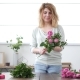Woman Florist Makes Flower Bouquet - VideoHive Item for Sale