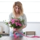 Woman Florist Makes Flower Bouquet - VideoHive Item for Sale