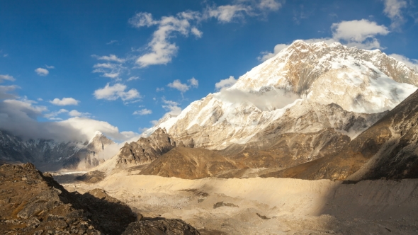 of Nuptse, Everest Region, Himalaya, Nepal