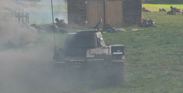 War. The Destroyed Tank. alt