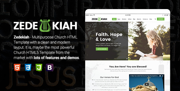 Zedekiah - MultiPurpose Church & Religion HTML Template