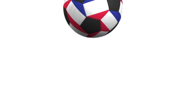 Football Ball Featuring Flags of France alt