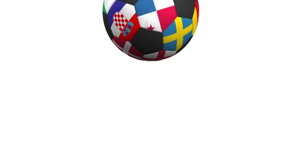 Bouncing Football Ball Featuring Different National Teams Accents Flag of Panama alt
