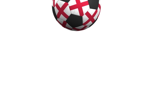 Football Ball Featuring Flags of England alt