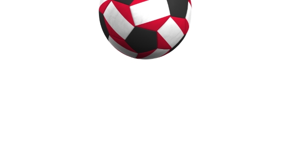 Football Ball Featuring Flags of Peru alt