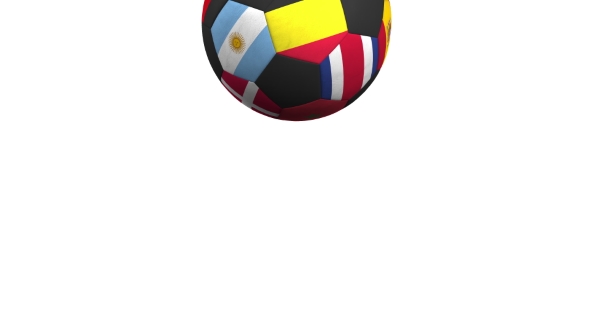 Bouncing Football Ball Featuring Different National Teams Accents Flag of Belgium alt