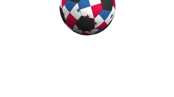 Football Ball Featuring Flags of Panama alt