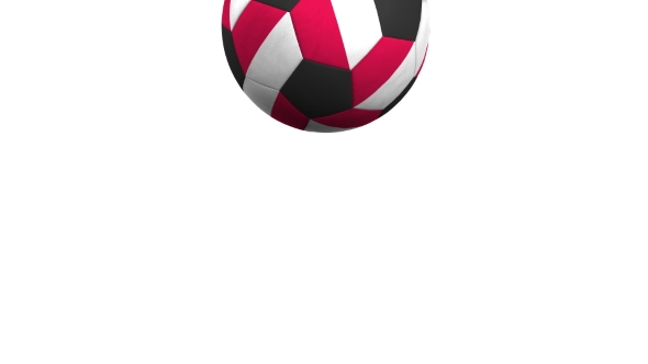 Football Ball Featuring Flags of Poland alt