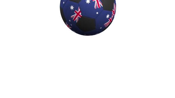 Football Ball Featuring Flags of Australia alt