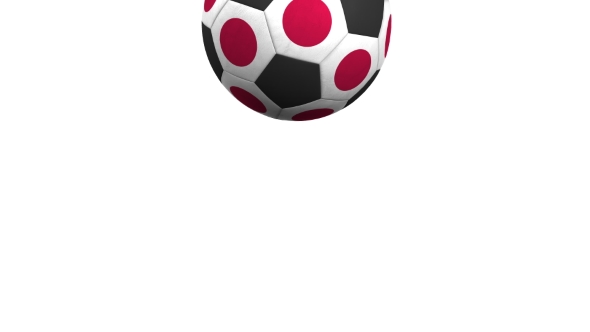 Football Ball Featuring Flags of Japan alt
