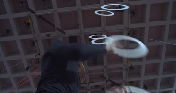 Professional Circus Artist Is Juggling a Lot of Silver Rings Training