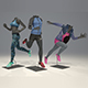 Female mannequin Nike pack 4 3D model - 3DOcean Item for Sale