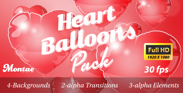 Heart Balloons Pack
