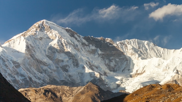 Mountains Cho Oyu, Himalayas, Nepal.