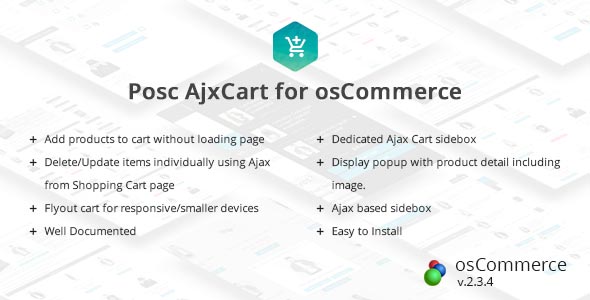 Posc Ajxcart - Ajax Add to cart for osCommerce