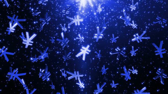 Japanese Yen Symbols with Particles alt