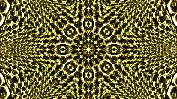 Elegant Golden Kaleidoscope alt