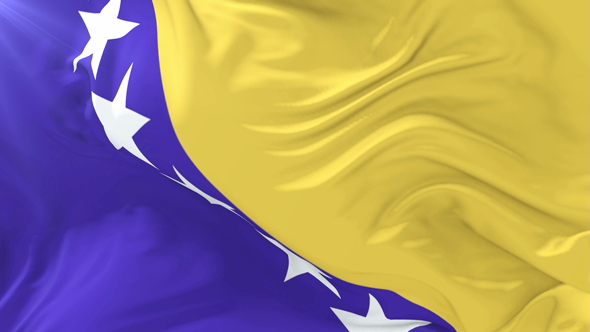 Bosnia and Herzegovina Flag Waving