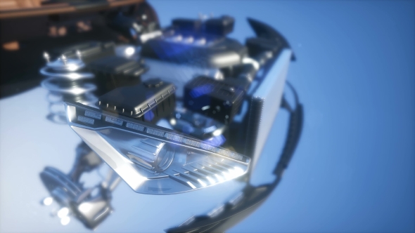 Detailed Car Engine and Other Parts alt