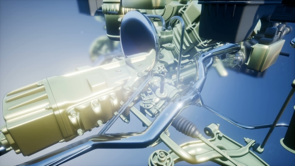 Detailed Car Engine and Other Parts alt