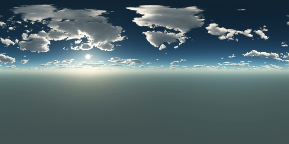 Clouds  at Sunset in Virtual Reality