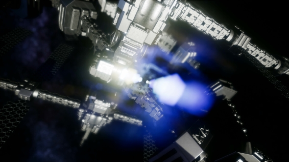 Spaceship Travelling Through the Universe alt