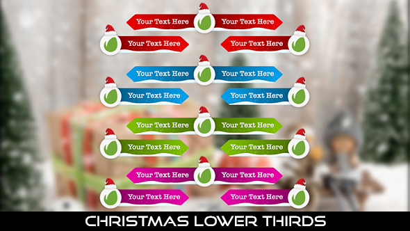 Christmas Lower Thirds