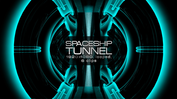 Spaceship Tunnel VJ Pack